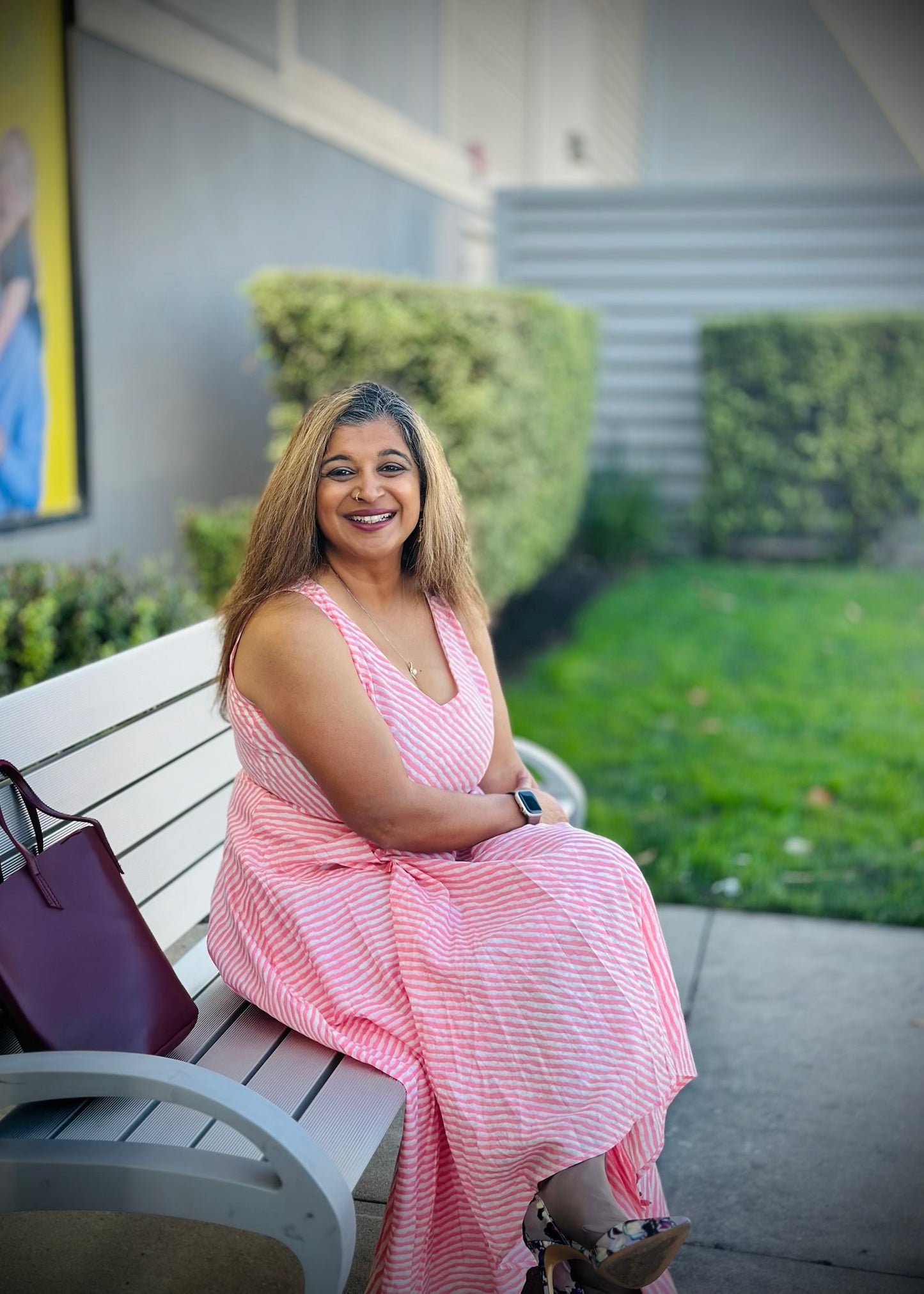 Asymmetric Pink Leheriya Dress